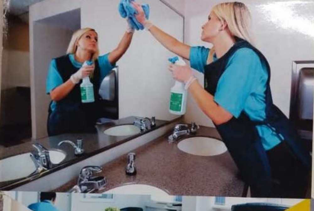 Mirror and washroom cleaning