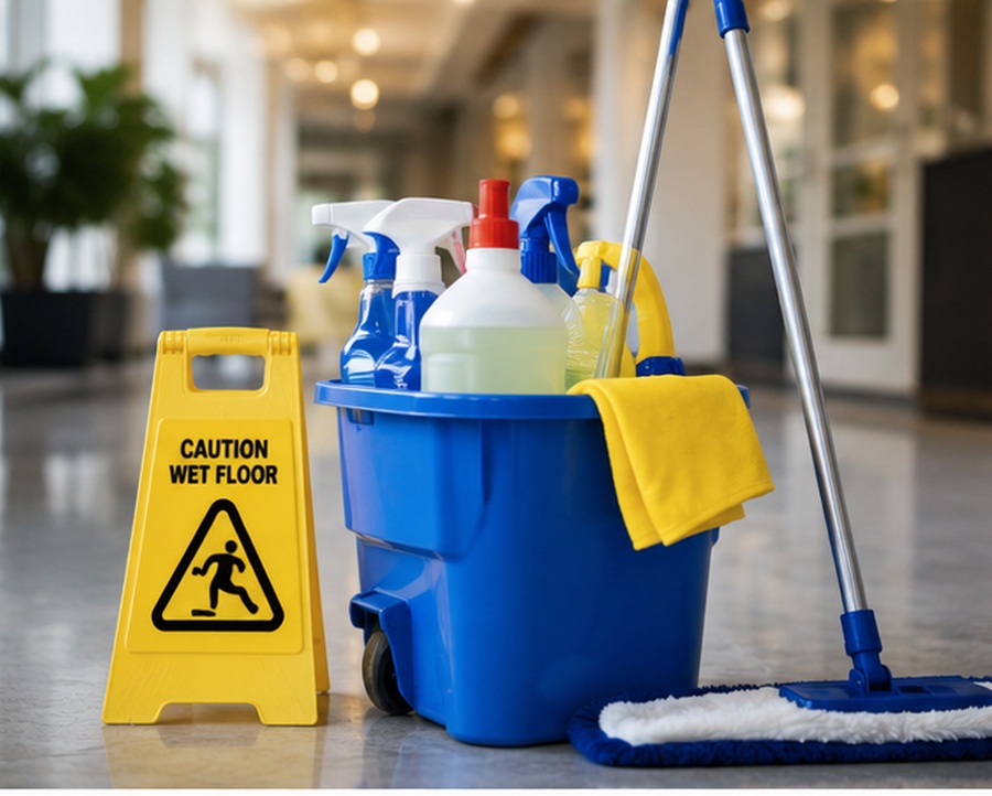 Cleaning supplies and equipment